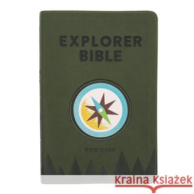 CSB Explorer Bible for Kids, Olive Compass Leathertouch Csb Bibles by Holman 9781087765679 Holman Bibles