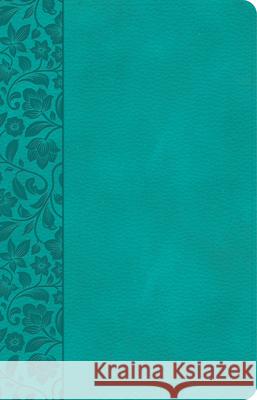 CSB Large Print Personal Size Reference Bible, Teal Leathertouch Csb Bibles by Holman 9781087774572 Holman Bibles