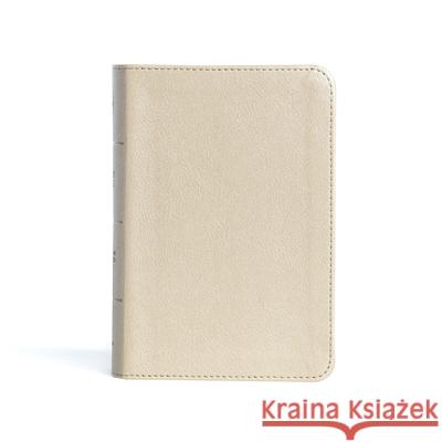 CSB Large Print Compact Reference Bible, Gold Leathertouch CSB Bibles by Holman 9781087785691