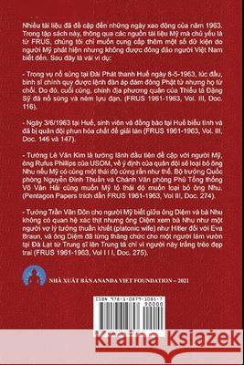 Viet Nam 1963 - Tai Lieu Mat Cua My Tam Dieu Nguyen Giac Tri Tanh 9781087910857
