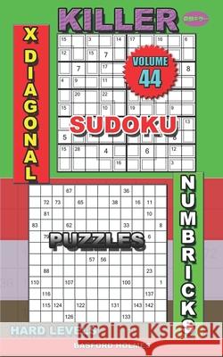 Killer sudoku X diagonal. Numbricks puzzles: Hard levels Basford Holmes 9781088913659