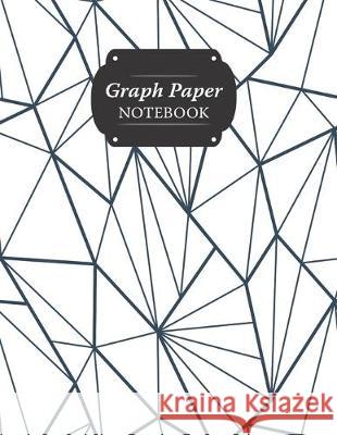 Graph Paper Notebook: Abstract Triangles Grid Paper Quad Ruled 5 Squares Per Inch Large Graphing Paper For Math Science 8.5
