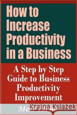 How to Increase Productivity in a Business - A Step by Step Guide to Business Productivity Improvement Meir Liraz 9781090307699 Independently Published