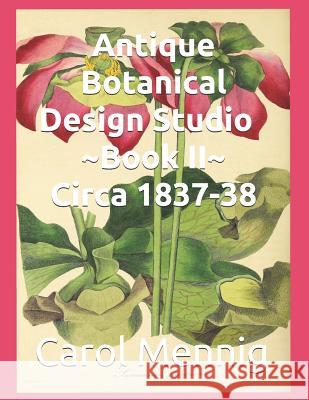 Antique Botanical Design Studio Book II Circa 1837-38 Carol Mennig 9781090397430