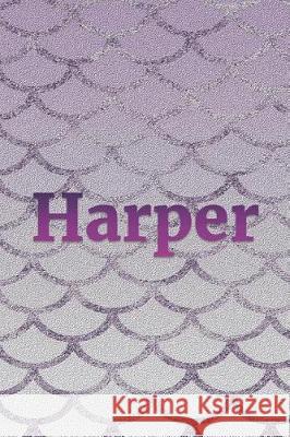 Harper: Writing Paper & Purple Mermaid Cover Lynette Cullen 9781090535986