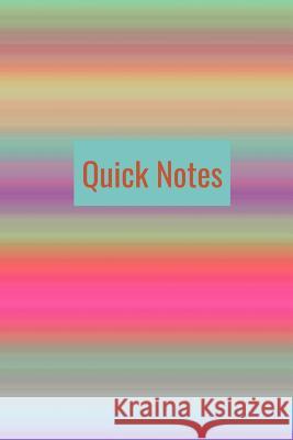 Quick Notes Hidden Valley Press 9781090879905