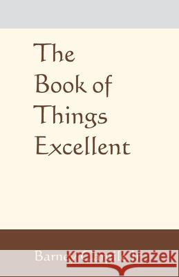 The Book of Things Excellent Barney Cargil 9781091461475