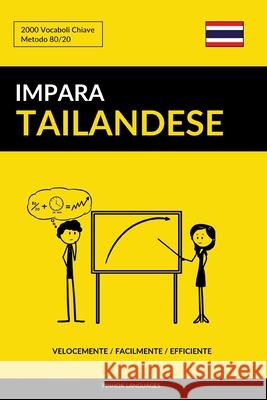 Impara il Tailandese - Velocemente / Facilmente / Efficiente: 2000 Vocaboli Chiave Languages, Pinhok 9781092671835 Independently Published