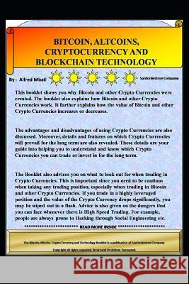 Bitcoin, Altcoins, Crypto Currency And Block Chain Technology Mbati, Alfred 9781093770582 Independently Published