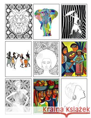 Coloring Book of African Art: 70 images to copy, colour or paint Cascadia Books 9781093978452 Independently Published