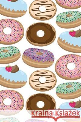 Donut-Book: Multi colored donut print Grateful For Donuts 9781097367177 Independently Published