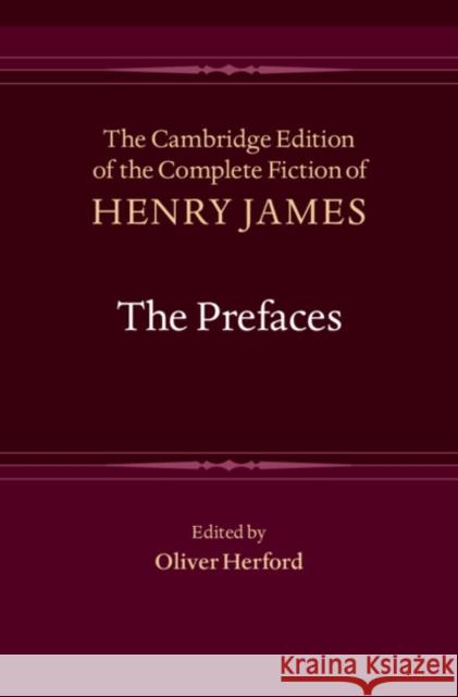 The Prefaces Henry James 9781107002685 Cambridge University Press