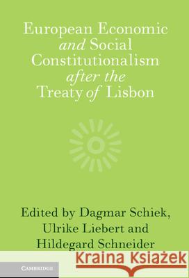 European Economic and Social Constitutionalism After the Treaty of Lisbon Schiek, Dagmar 9781107006812 0