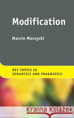 Modification Marcin Morzycki 9781107009752 Cambridge University Press