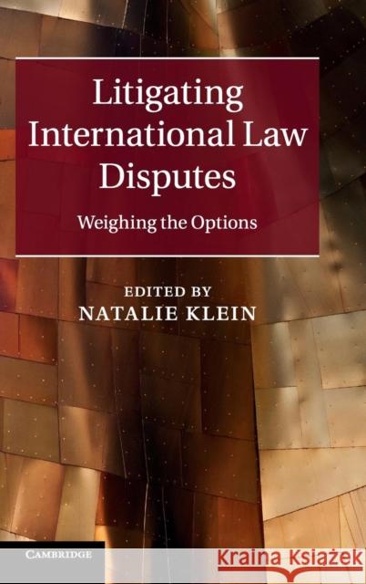 Litigating International Law Disputes: Weighing the Options Klein, Natalie 9781107017061