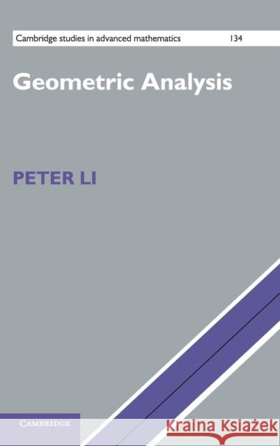Geometric Analysis Peter Li 9781107020641 0
