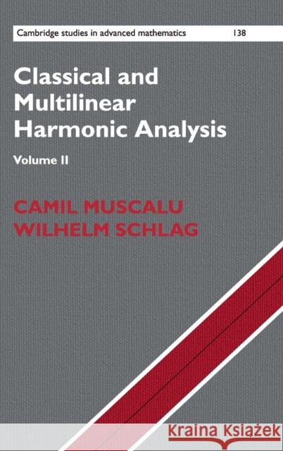 Classical and Multilinear Harmonic Analysis Camil Muscalu 9781107031821 0