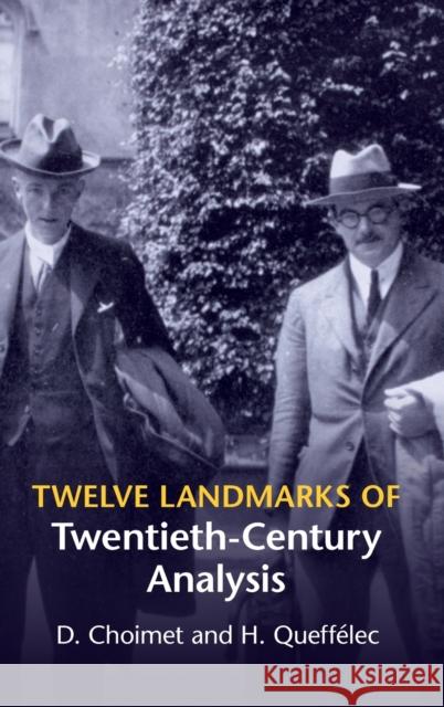 Twelve Landmarks of Twentieth-Century Analysis Denis Choimet Herve Queffelec D. Choimet 9781107059450 Cambridge University Press