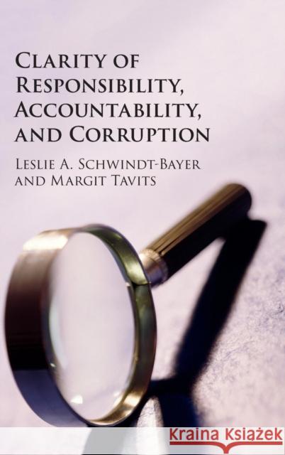 Clarity of Responsibility, Accountability, and Corruption Schwindt-Bayer, Leslie A. 9781107127647 CAMBRIDGE UNIVERSITY PRESS