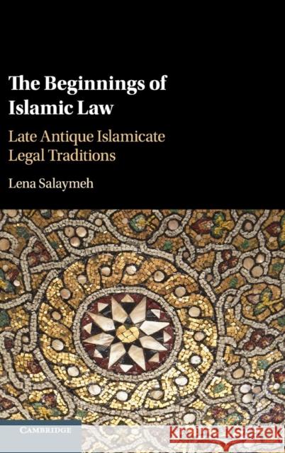 The Beginnings of Islamic Law: Late Antique Islamicate Legal Traditions Salaymeh, Lena 9781107133020 