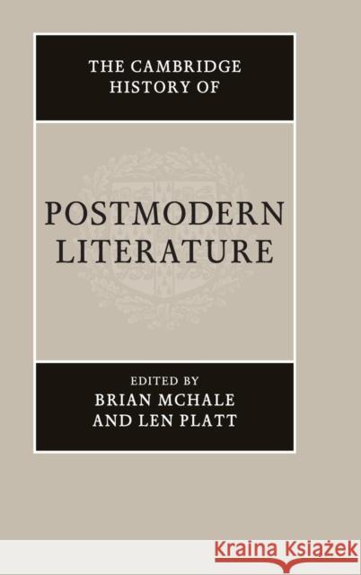 The Cambridge History of Postmodern Literature  9781107140271 