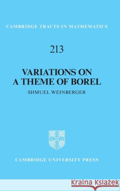 Variations on a Theme of Borel: An Essay on the Role of the Fundamental Group in Rigidity Weinberger, Shmuel 9781107142596