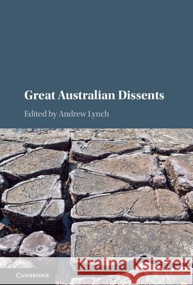 Great Australian Dissents Andrew Lynch 9781107158535