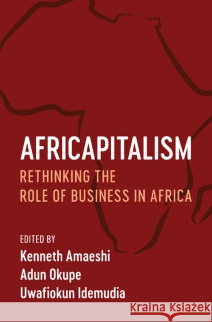 Africapitalism: Rethinking the Role of Business in Africa Kenneth Amaeshi Adun Okupe Idemudia Uwafiokun 9781107160705 Cambridge University Press