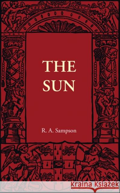 The Sun R. A. Sampson 9781107401648 Cambridge University Press