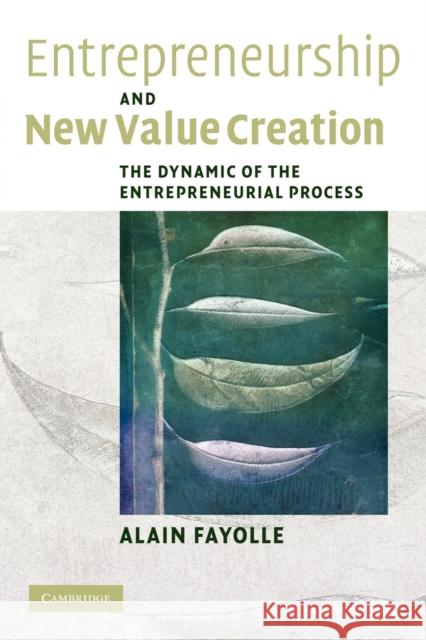 Entrepreneurship and New Value Creation: The Dynamic of the Entrepreneurial Process Fayolle, Alain 9781107402904 Cambridge University Press