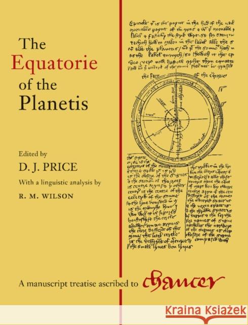 Equatorie of Planetis  Price 9781107404274 0
