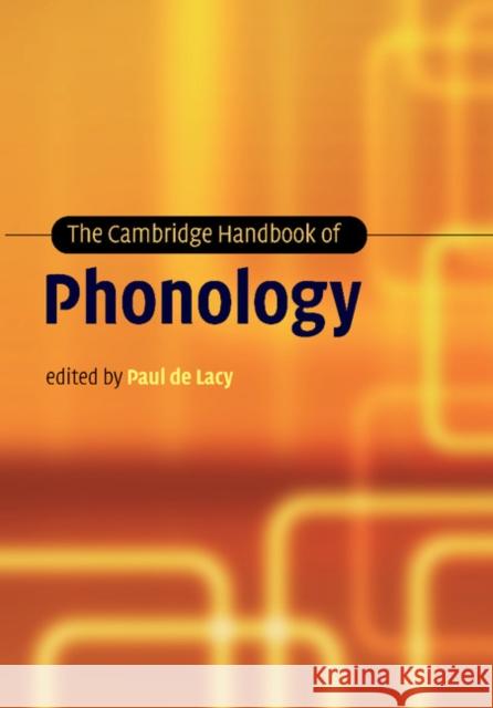 The Cambridge Handbook of Phonology   9781107404892 0