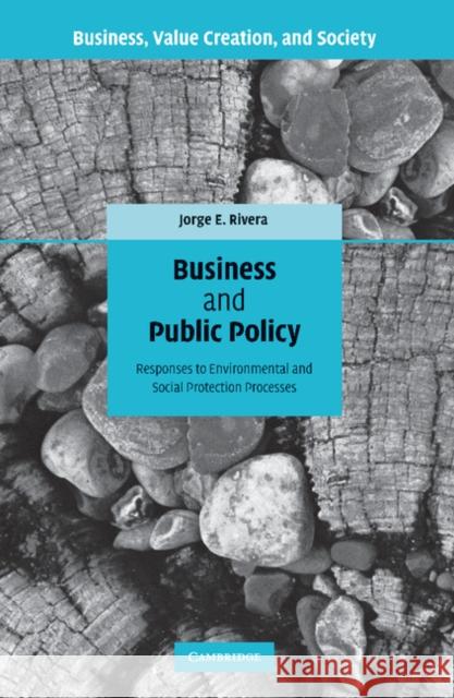 Business and Public Policy: Responses to Environmental and Social Protection Processes Rivera, Jorge E. 9781107406285 Cambridge University Press