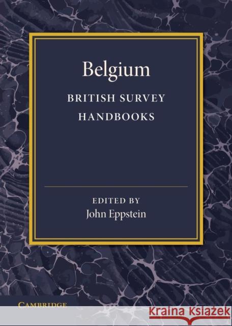Belgium John Eppstein 9781107426078 Cambridge University Press