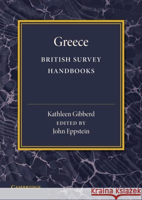 Greece Kathleen Gibberd 9781107426146 Cambridge University Press
