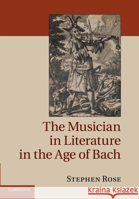 The Musician in Literature in the Age of Bach Stephen Rose   9781107428041