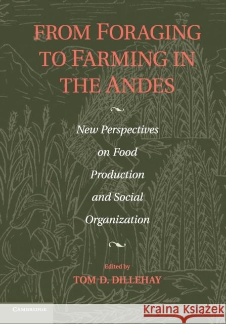 From Foraging to Farming in the Andes: New Perspectives on Food Production and Social Organization Dillehay, Tom D. 9781107448667 Cambridge University Press