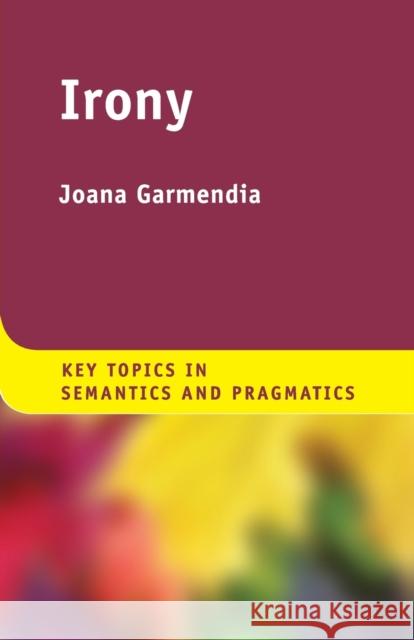 Irony Joana Garmendia 9781107465916 Cambridge University Press