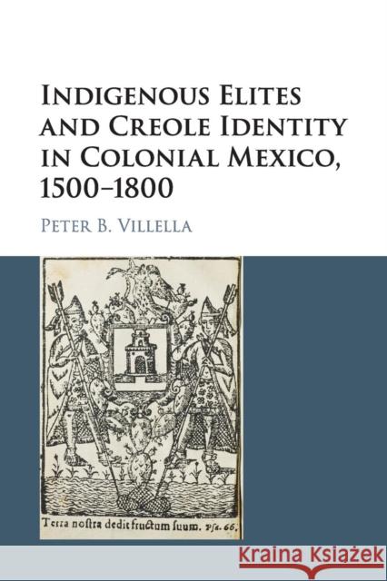 Indigenous Elites and Creole Identity in Colonial Mexico, 1500-1800 Peter B. Villella 9781107569614 Cambridge University Press