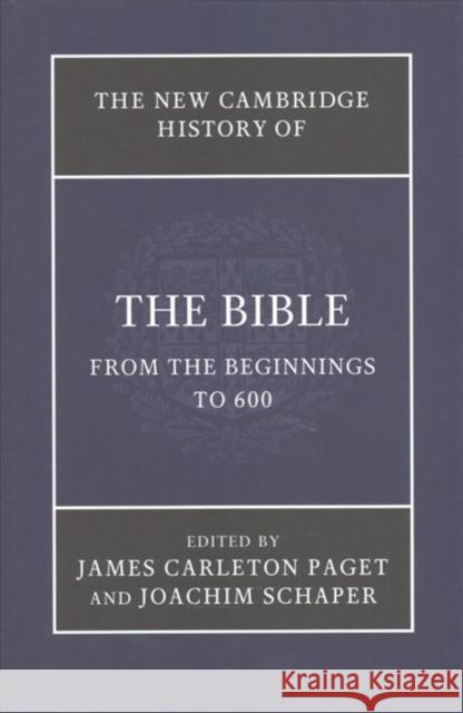 The New Cambridge History of the Bible 4 Volume Set James Carleto Joachim Schaper Richard Marsden 9781107584624