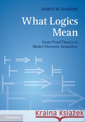 What Logics Mean: From Proof Theory to Model-Theoretic Semantics Garson, James W. 9781107611962
