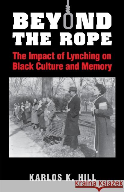Beyond the Rope: The Impact of Lynching on Black Culture and Memory Hill, Karlos K. 9781107620377
