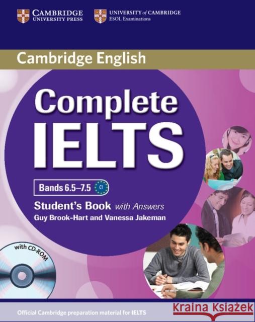 Complete IELTS Bands 6.5–7.5 Student's Book with Answers with CD-ROM Vanessa Jakeman 9781107625082