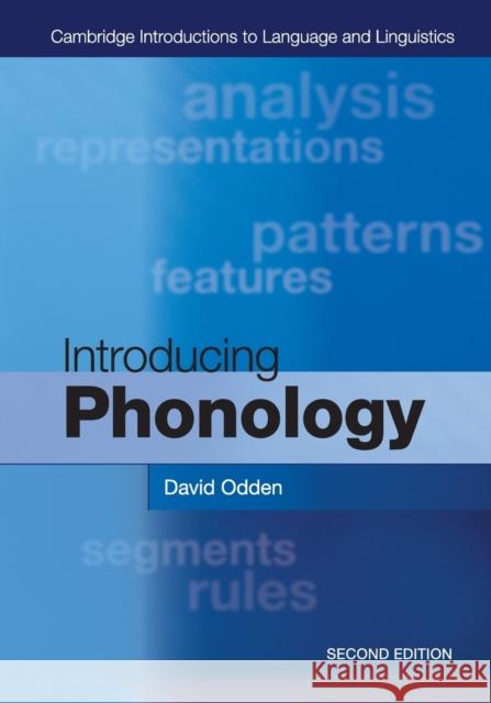 Introducing Phonology David Odden 9781107627970 CAMBRIDGE UNIVERSITY PRESS
