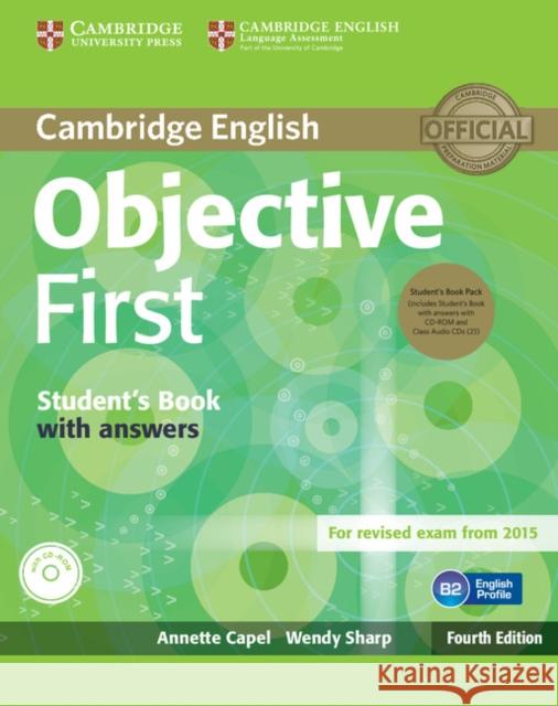 objective first student's book pack (student's book with answers and class audio cds(2))  Capel, Annette 9781107628472