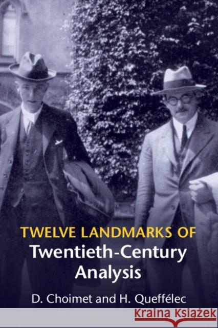 Twelve Landmarks of Twentieth-Century Analysis Denis Choimet Herve Queffelec D. Choimet 9781107650343 Cambridge University Press