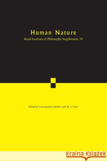 Human Nature Constantine Sandis 9781107651975