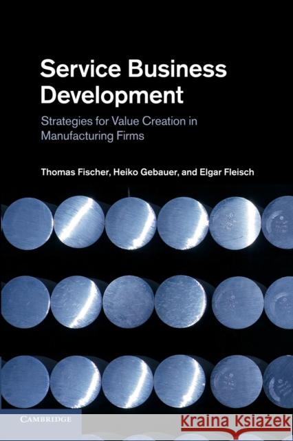 Service Business Development: Strategies for Value Creation in Manufacturing Firms Fischer, Thomas 9781107652071