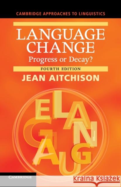 Language Change Aitchison, Jean 9781107678927