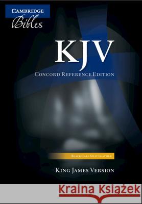 KJV Concord Reference Bible, Black Calfsplit Leather  9781107681897 